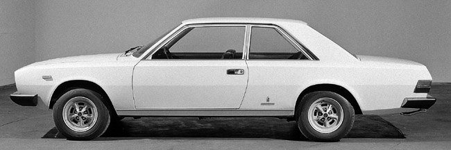 The handsome Fiat 130 Coupe of 1971 was a Pininfarina design