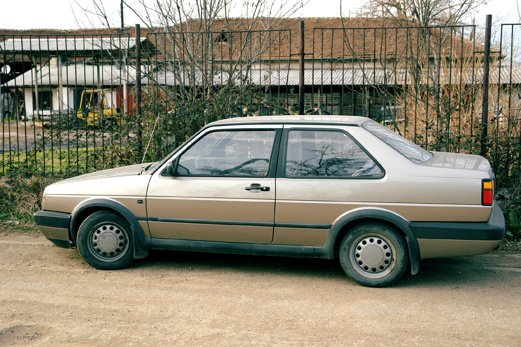 There's one around with an early Golf single round headlight front end