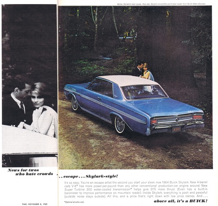 The solution for Buick and Olds and Pontiac was the bone conventional 1964