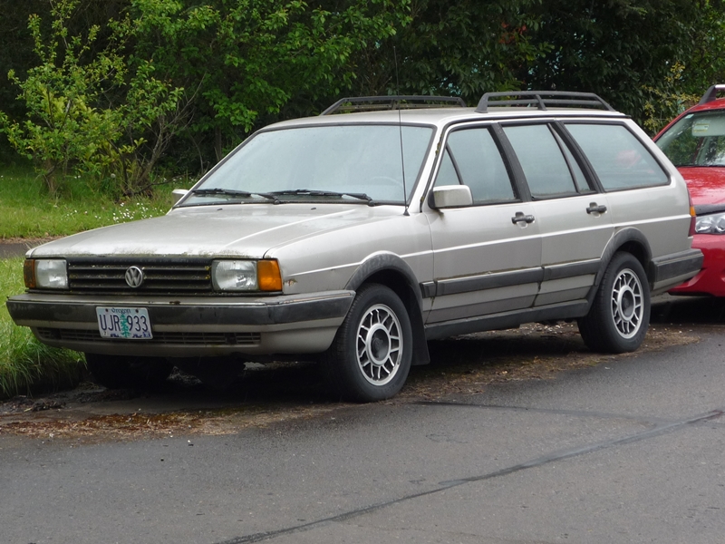 But there we have it A VW Quantum wagon sat in front of my friend's VW shop