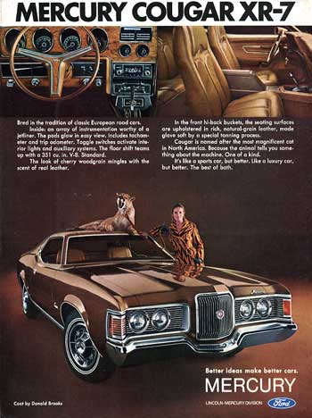 Curbside Classic 19711973 Mercury Cougar The Brougham Pony Car and Moms