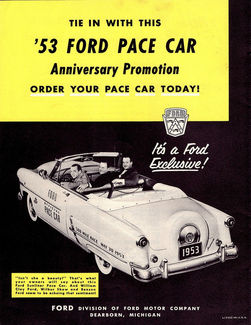 Chevy Dealers In Ma >> Automotive History: Indianapolis 500 Pace Cars (Part 2 ... Chevy Dealers In Ma >> Automotive History: Indianapolis 500 Pace Cars (Part 2 ...