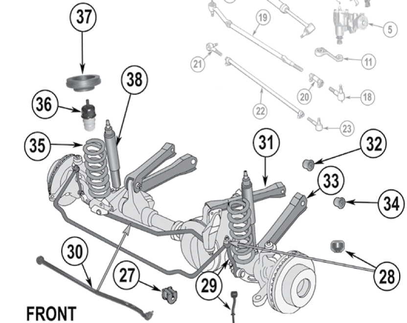 Front shocks 2000 jeep grand cherokee #2