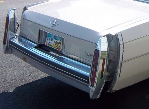 77-79 Cadillac Fleetwood Deville Rear Reverse Light Back Up Lamp Bezels LH RH