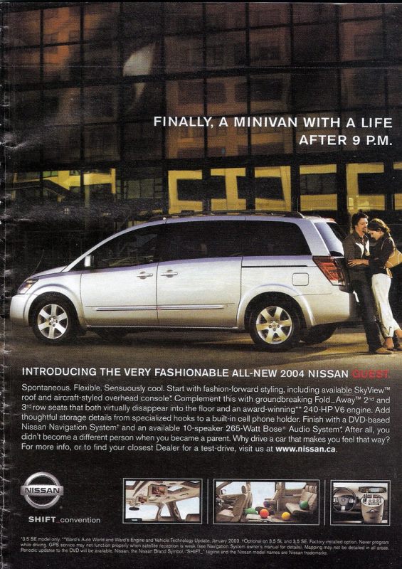 Nissan quest commercials #10