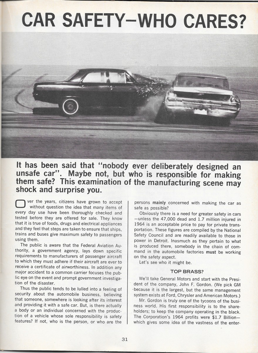 Vintage Article: March 1966 Road Test Magazine – Car ...