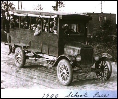 oldie school bus school bus