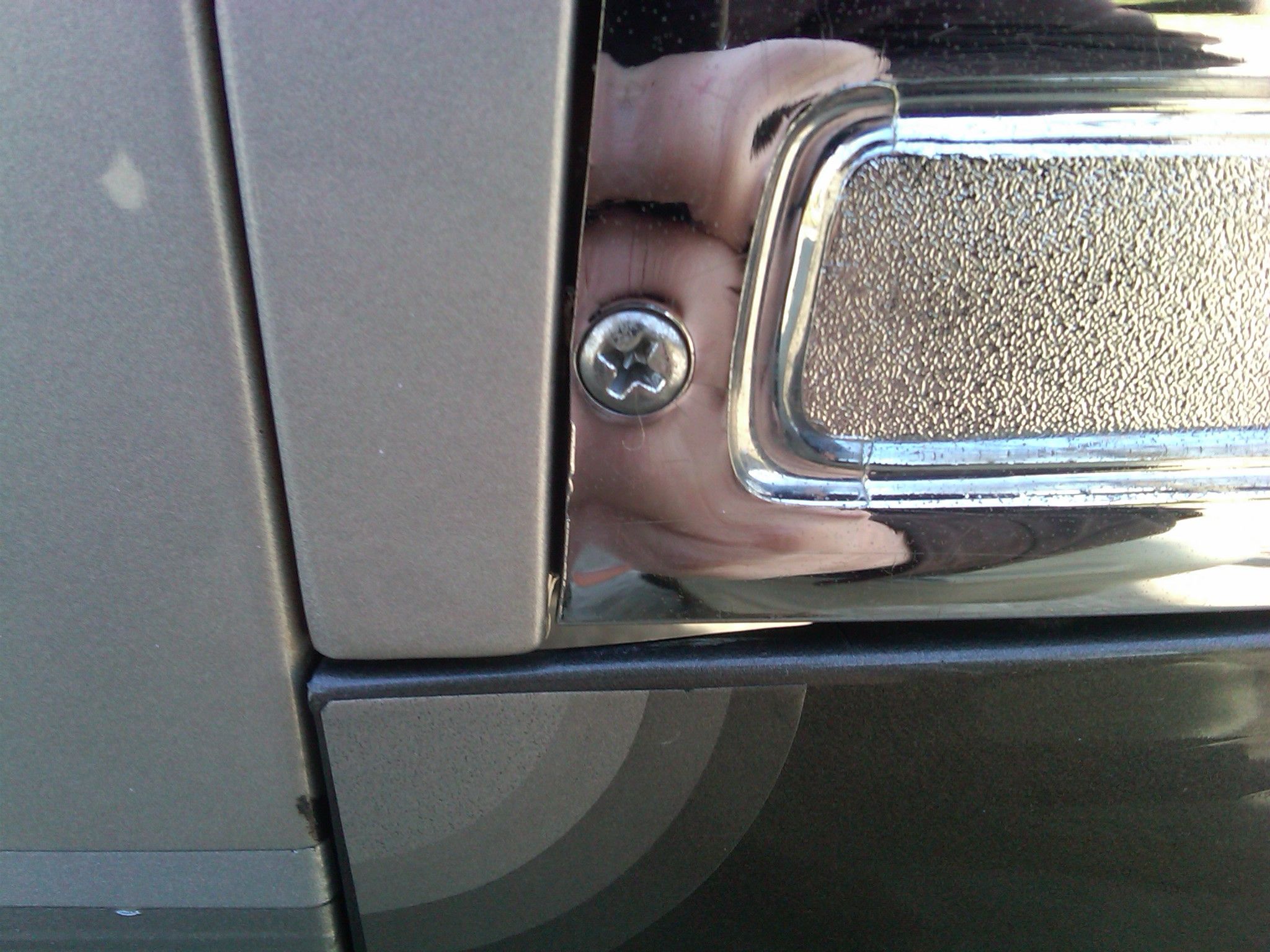 CC Clue There were a lot of correct IDs of Michael’s Toyota van, and Texn3 was the first across the line. Maybe this closeup will be a little more obscure?