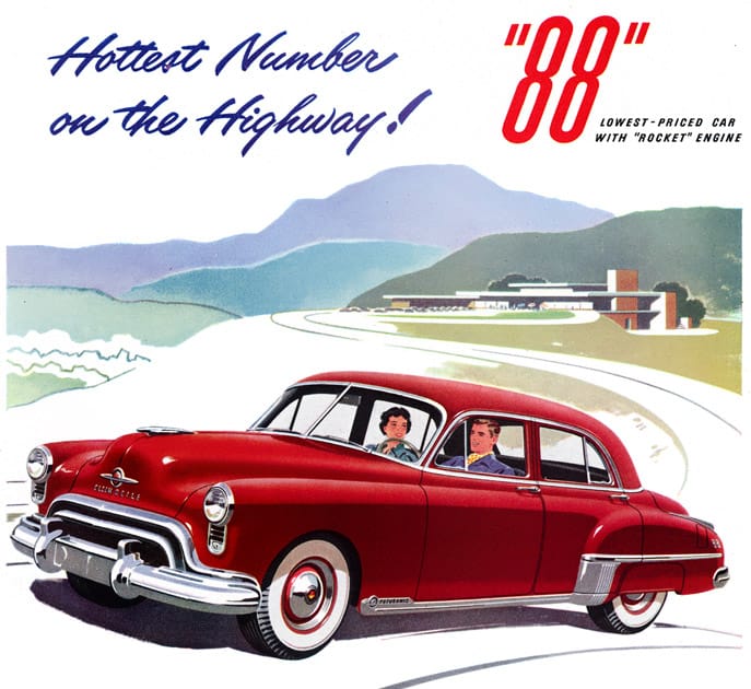 1949 Olds 88 oldsmobile 1949 88 red 0