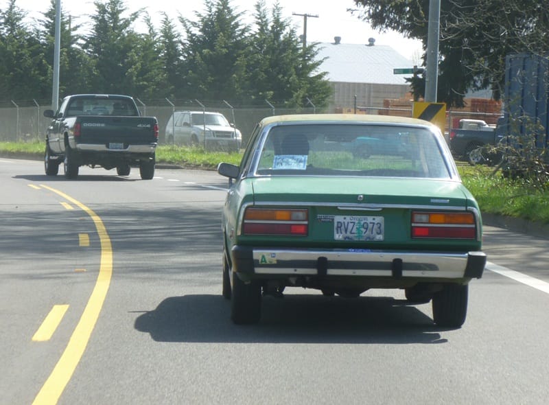 Running an errand yesterday, I noticed a CC hadn’t seen before. And then I saw the temporary license permit on the rear window: a recent acquisition by another proud new [&hellip;]
