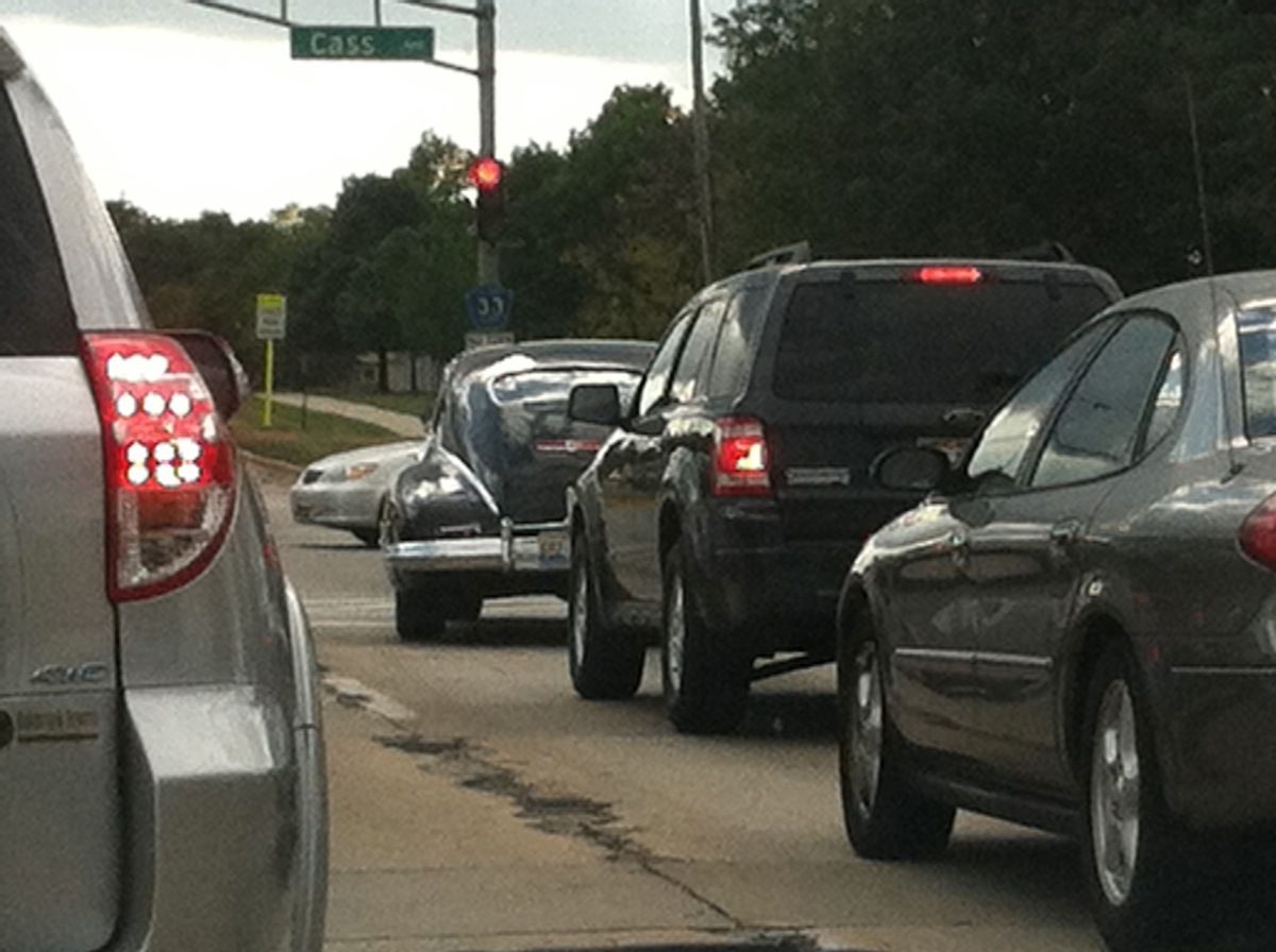 This was as close as I could get to this CC in the Chicago ‘burbs last week. It looked simply elegant, gliding along in rush-hour traffic. I’m thinking late 1940s, [&hellip;]