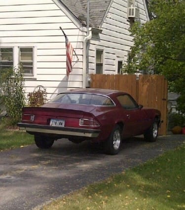Here’s another Outtake from Iowa City, courtesy of my uncle. As the previous owner of two mid-Seventies Camaros, he noticed this one right away, but the large dog peeking around [&hellip;]