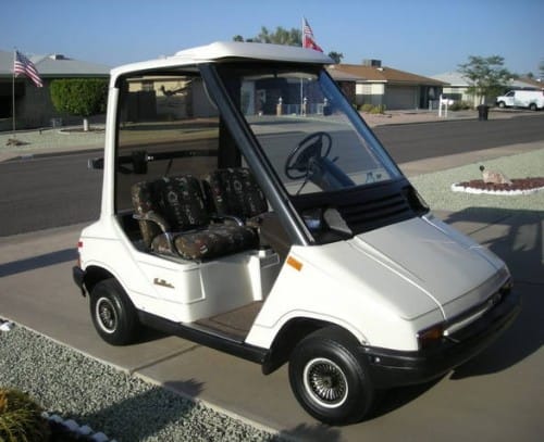 Okay, this doesn’t exactly look like a Curbside Classic, but in actuality it really is. These special golf carts can be driven on the road. In fact, this one’s driven [&hellip;]