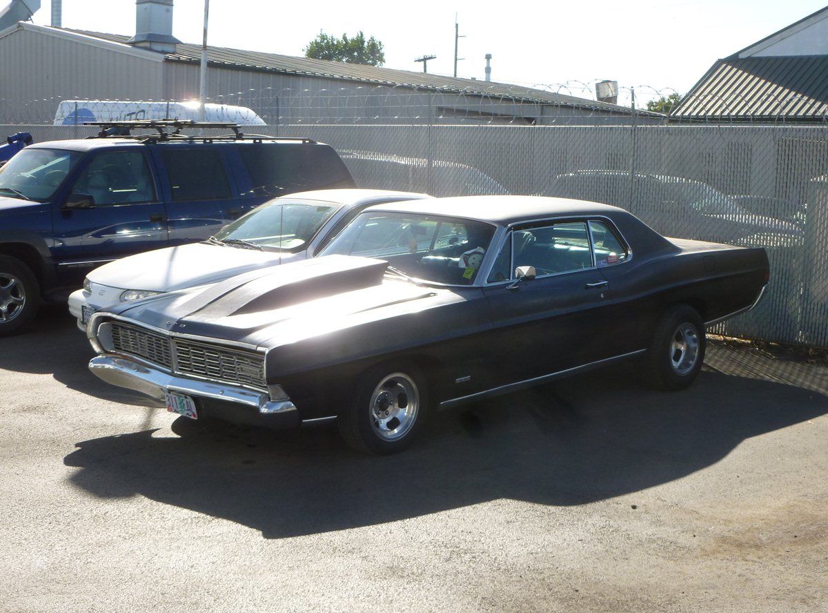 (first posted 10/11/2012)    When I spotted this ’68 LTD, what came to mind were my original 1968 Hot Wheels: the tail-up stance, the big rear tire sticking out past the [&hellip;]