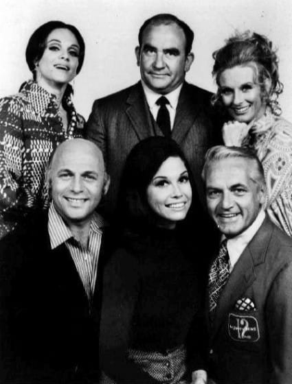 1970 MTM cast photo Mary Tyler Moore cast 1970 e1351115154992