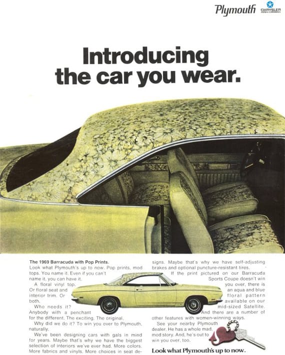 (first posted 10/5/2012)   By 1969, flower power went mainstream…right up the Detroit River, even. Hoping to cash in on the latest fad, Chrysler unveiled one of the era’s more colorful [&hellip;]