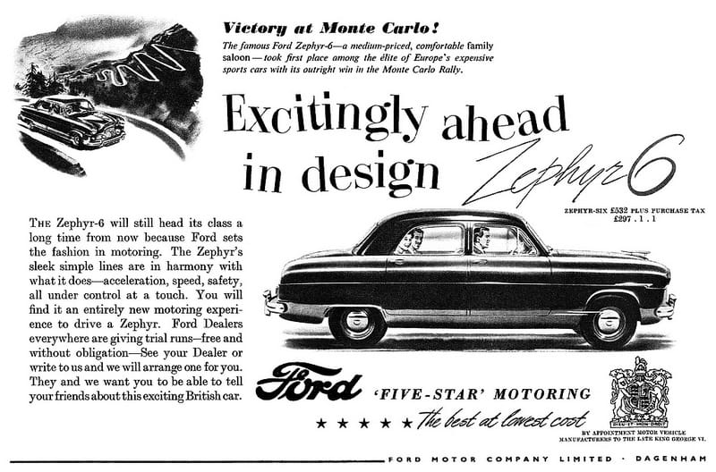 Storage Field Classic: Ford Zephyr Mark 1 - Ford Builds The Chevrolet Cadet 5 ad