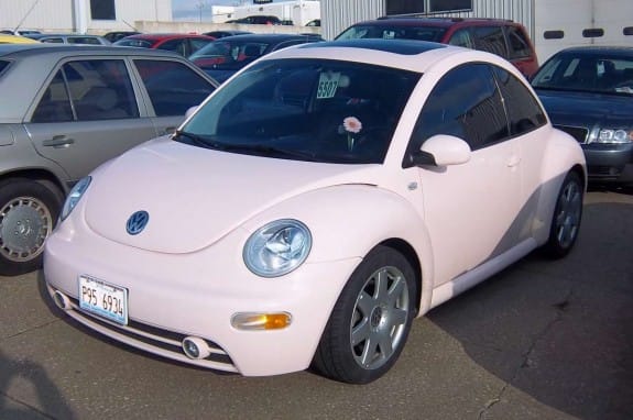 I ran across this most decidedly NON-factory painted VW New Beetle behind a local dealership today. Pink cars are pretty far and few between these days, so my interest was [&hellip;]