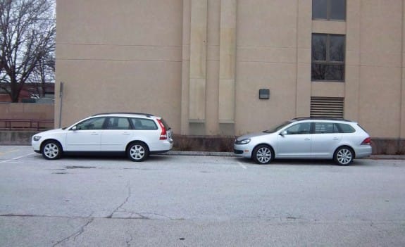 The other day I went to the library during lunch hour. Parked right behind my wagon I found another wagon, a late-model Jetta. I enjoy comparing and contrasting cars parked [&hellip;]