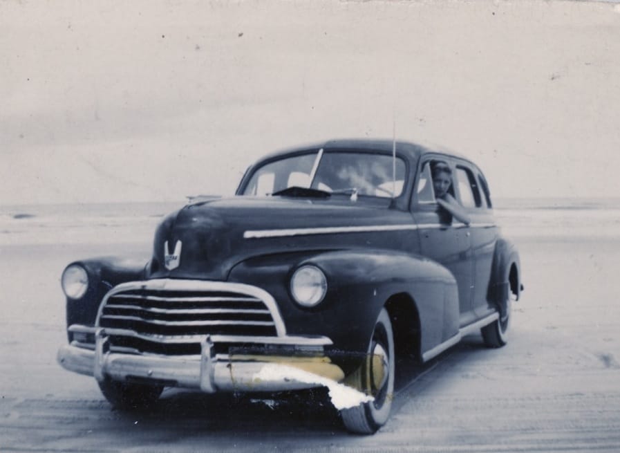 Here’s another find from the photo album. It took me quite a while to nail this down as a Chevrolet—I’m not that familiar with early post-war cars, and the hood [&hellip;]