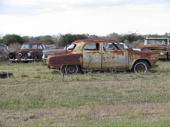 Cohort contributor ggh06 has been posting quite a few photos lately, including several of a lot full of retired Curbside Classics. I was drawn to this weathered old Studebaker as [&hellip;]