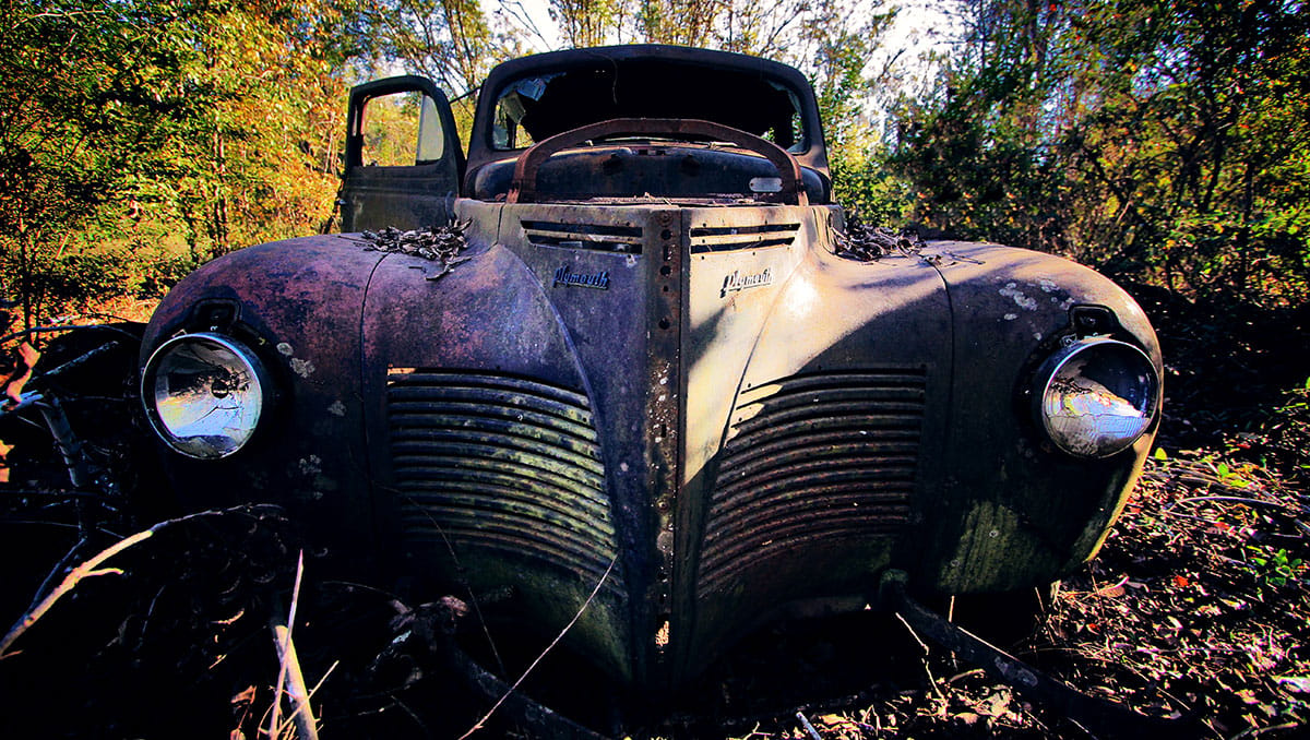 Some time ago, Son Number One paid a visit to a cousin of mine who lives near Savannah, Georgia USA, and while on a hike, discovered this 1940 Plymouth gently [&hellip;]