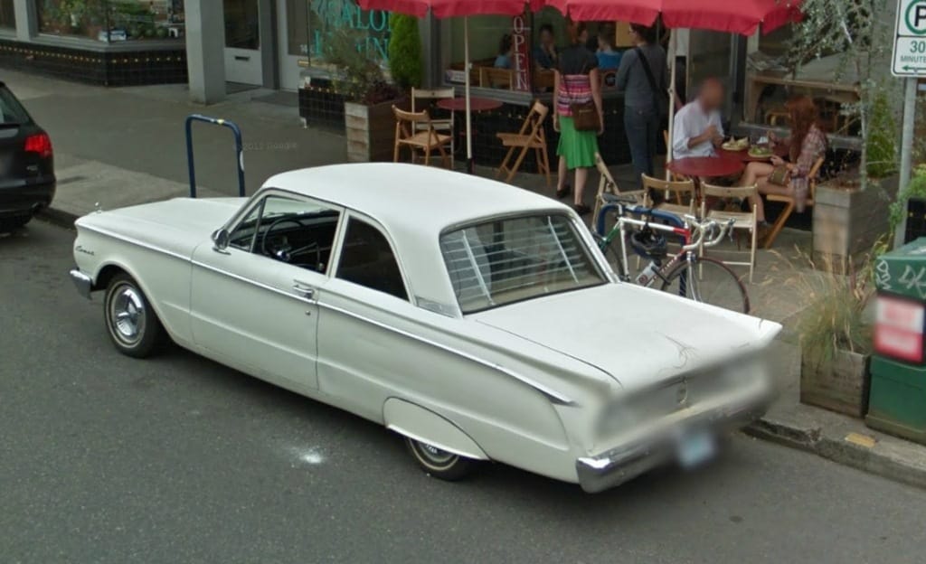 I was just checking out Google Street View to see where I’m meeting Lily tonight after work. Delighted to find excellent photos of this fine ’62 Comet nicely appointed with [&hellip;]