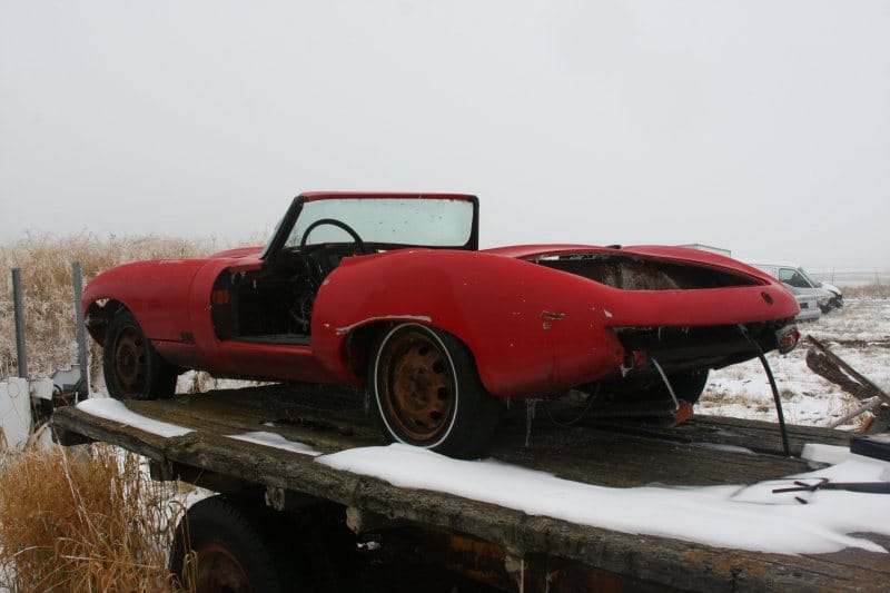 Storage Yard Classic: Faux E-Type 11 Jaguar E-Type Kit Car rear