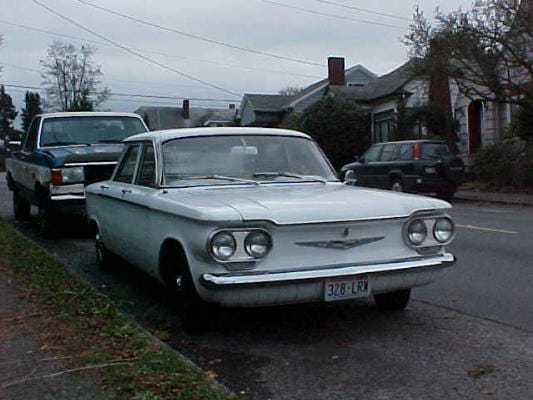 I’ve been wondering if an original 1960 Corvair was going to show up one of the days at the Cohort. Here it is, shot on a dark PNW day by [&hellip;]