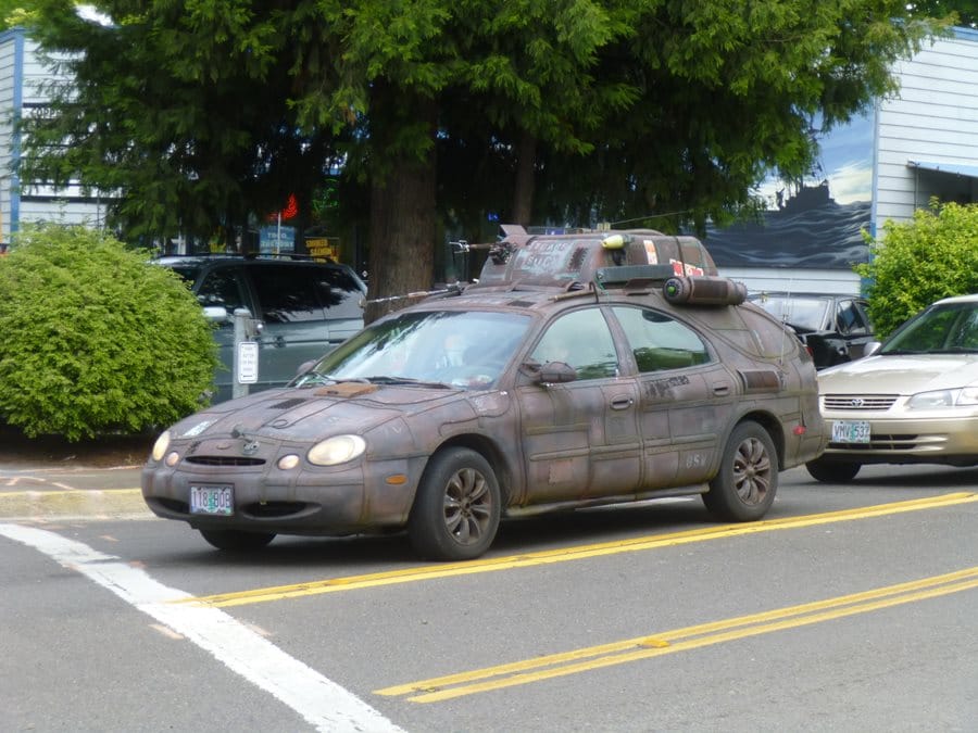 CC Capsule: Ford Taurus Art Car – The Other Approach To Customizing Although there are a few donks in town, there’s probably just as many if not more “art cars”, like this Taurus wagon. Did someone grow up watching too much sci-fi?