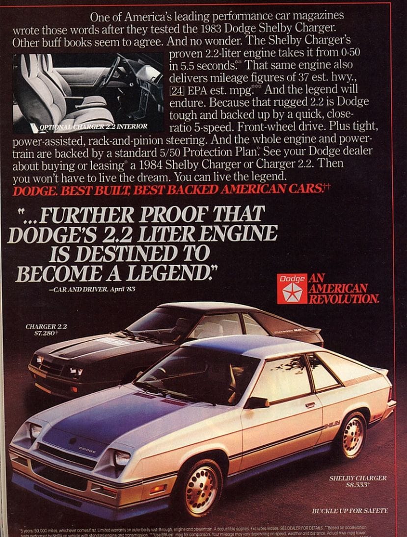 (first posted 8/31/2013)     Few car names are any better and carry more punch than “Charger”.  You know its intended purpose and capabilities in one succinct word.  Mustang?  You know what [&hellip;]