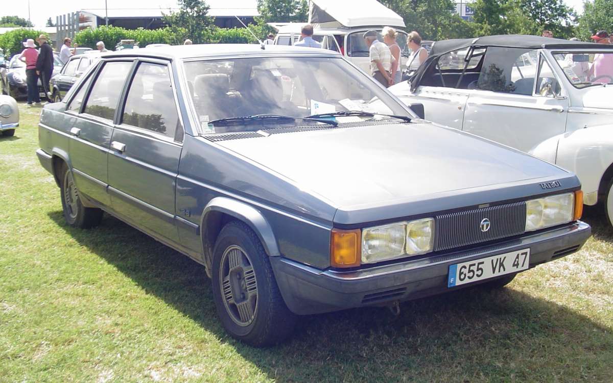 Car Show Classic: Talbot Tagora – Never A Chrysler, Nearly A Peugeot 1 Front view of a gray 1979 Talbot Tagora four-door sedan at a car show