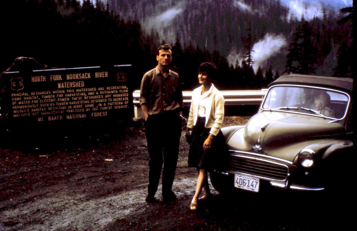 (by Adam Browne)  My parents in front of their 1958 Morris Minor Tourer (convertible), with me excited at being left behind the wheel. Photo taken in August 1966 on Mount [&hellip;]