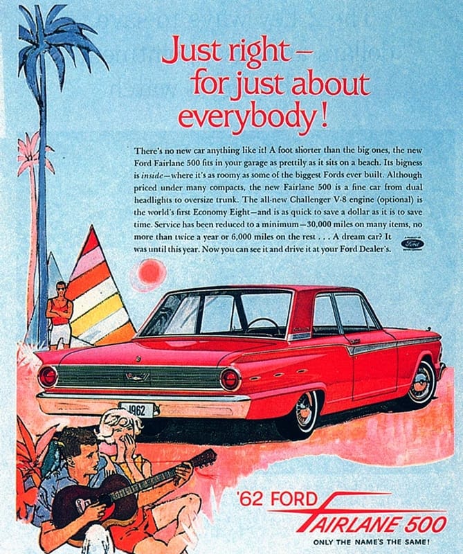 Car Show Classic: 1963 Ford Fairlane Sport Coupe K-Code 2 1962 Ford Ad-01