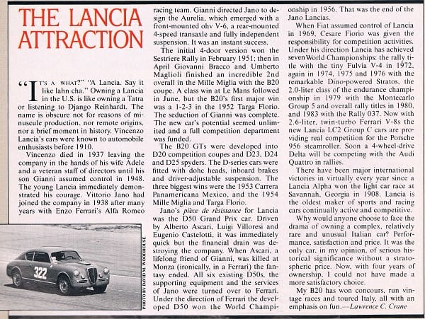 Vintage Capsule Overview: Lancia Aurelia B20 Coupe 2 04161411