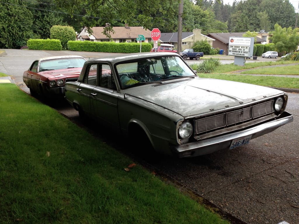 This picture, which captures what have got to be the shabbiest classics in Washington, also shows two extremes of post-Exner Plymouth sedan evolution, with a very small, tidily styled Valiant [&hellip;]