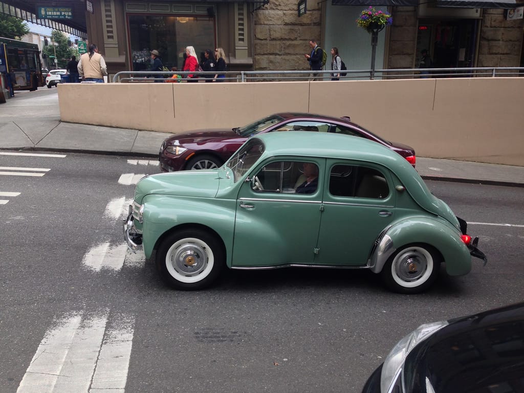 …well, in the context of 21st century Seattle, that is. Everyone knows the famous VW Type 1, and some car nerds know the Renault 4CV, but this gorgeous seafoam specimen [&hellip;]