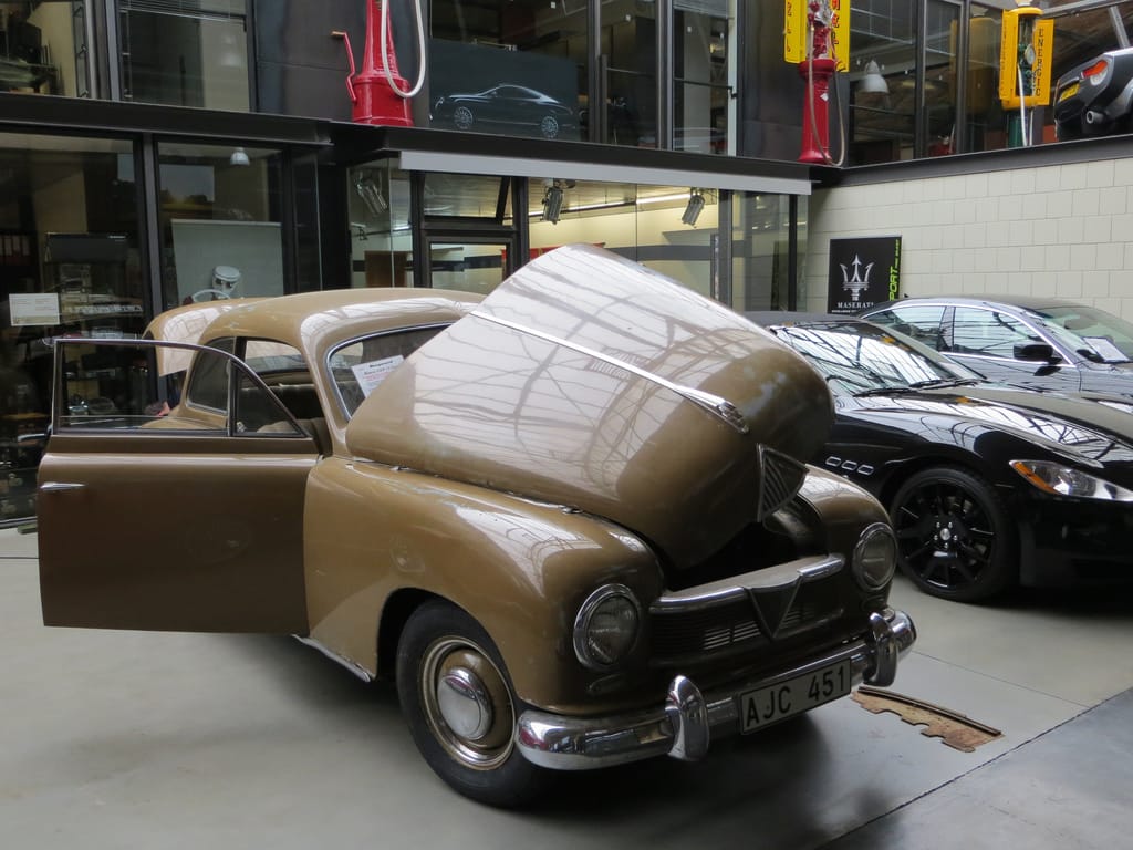 This toffee-colored Hansa 1500 sedan may look like a highly regarded piece sitting next to sleek new Maseratis in this museum, but time was not particularly sweet to its maker, Borgward. [&hellip;]
