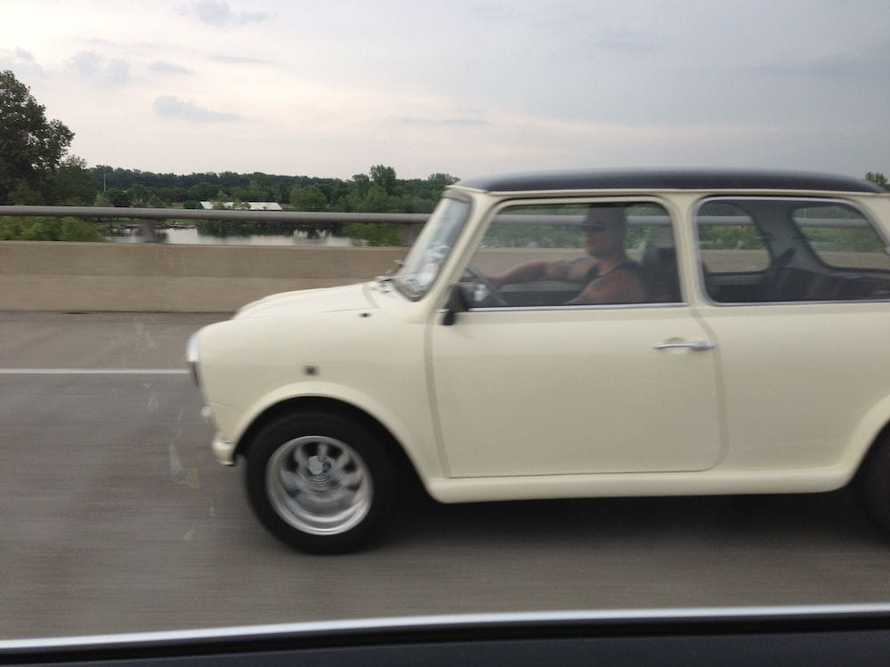 Now here’s a sight one doesn’t often see on the highways of the Middle West; a RHD Mini wearing native UK plates. I caught this nice example motoring up I-55 near [&hellip;]