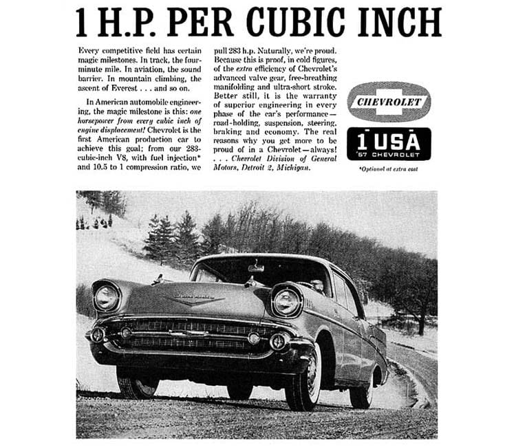 Automotive History: 1957 Chevrolet Fuel-Injected 283 V8 - Ahead Of Its Time And The Competition 4 Chevrolet 1957 283 fi _1HP_1
