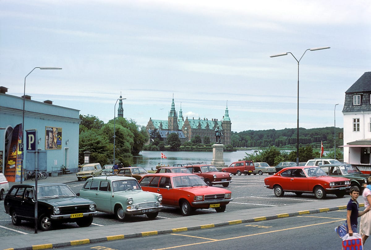 Everyone seems to love Curbside Parking, so I decided to submit this picture with some Euro CCs.  This picture was taken in June 1975, in Hillerød, Denmark.  That’s Frederiksborg castle [&hellip;]