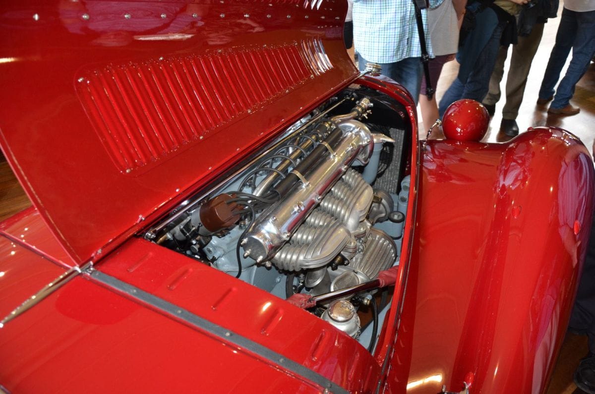 Car Show Classics: Motorclassica Mini Meet-Up 6 1938 Alfa Romeo 6C2300MM spider engine