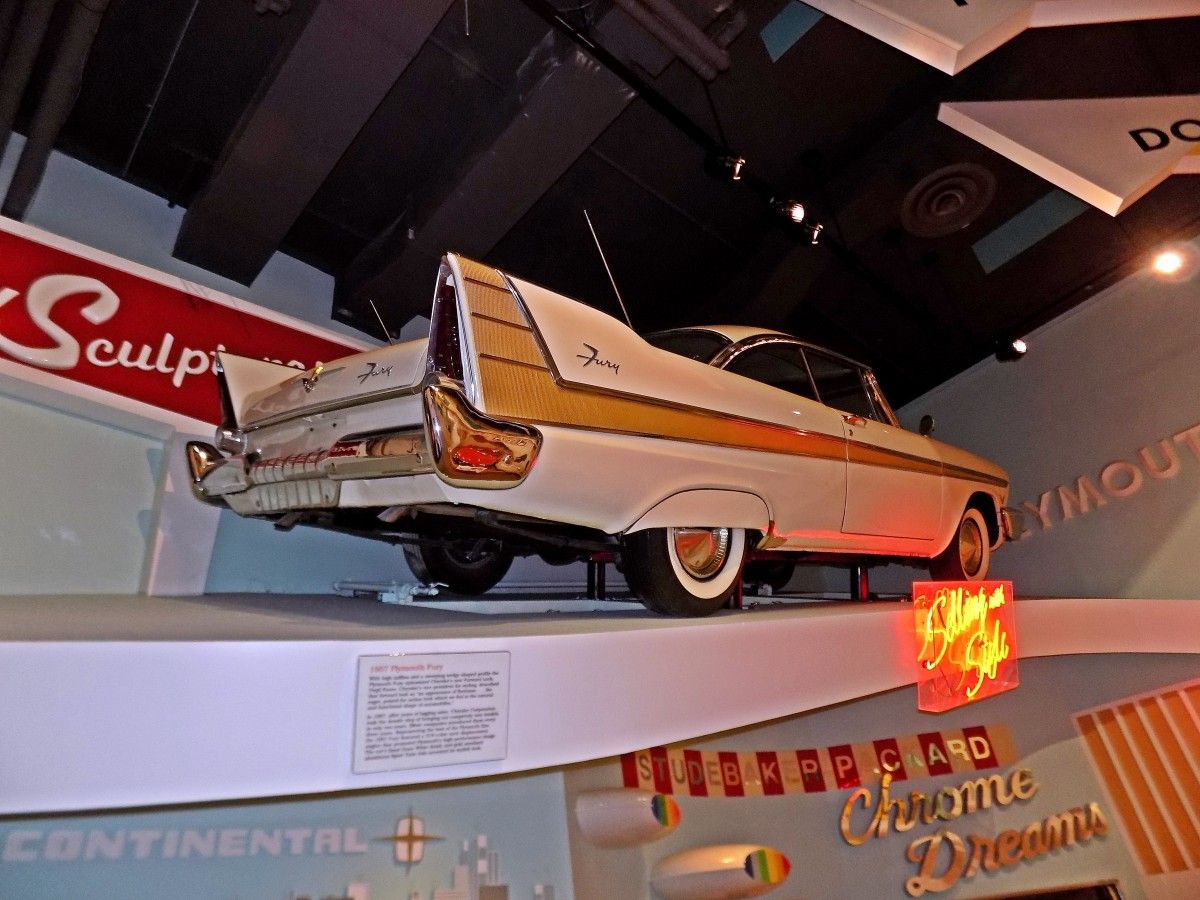 Michigan’s Historical Museum, although it hasn’t been updated in about 25 years, has a cool “1957 Detroit Auto Show” section, where this ’57 Fury is perched high overhead at a [&hellip;]