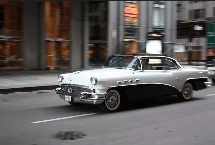 CC Outtake: 1956 Buick Super – His Baby, Coming and Going 1956 Buick Super – most likely manufactured in my hometown of Flint, Michigan.