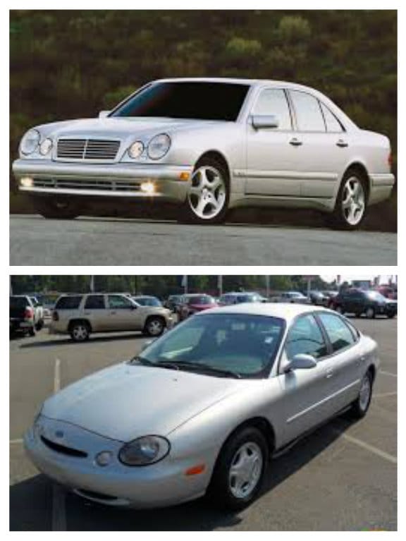 Curbside Classic: Mercedes W210 - Mercedes' Deadly Sin #2: Hubris 7 See the resemblance yet?