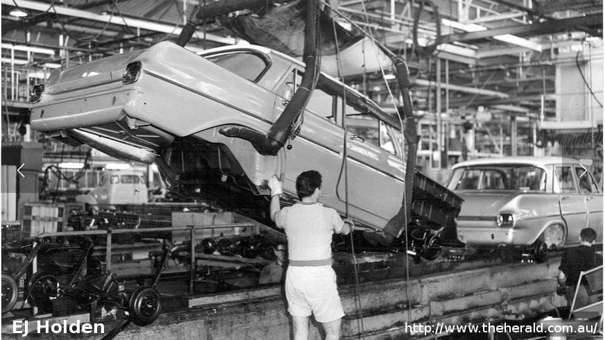 Curbside Classics: The EJ (1962-3) and EH (1963-5) Holdens - The Aussie 1950's Chevrolets 9 06.5ej_production_line