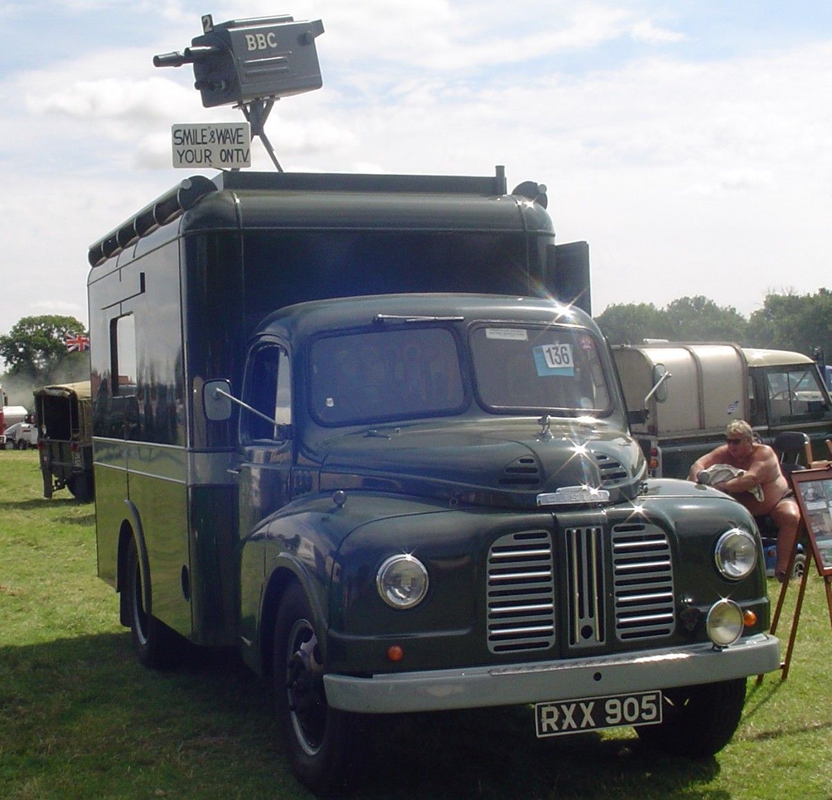 Carshow Outake: 1955 Austin Loadstar BBC Outside Broadcast Van - Smile, You're On Candid Camera! 1 1955 austin loadstar-4