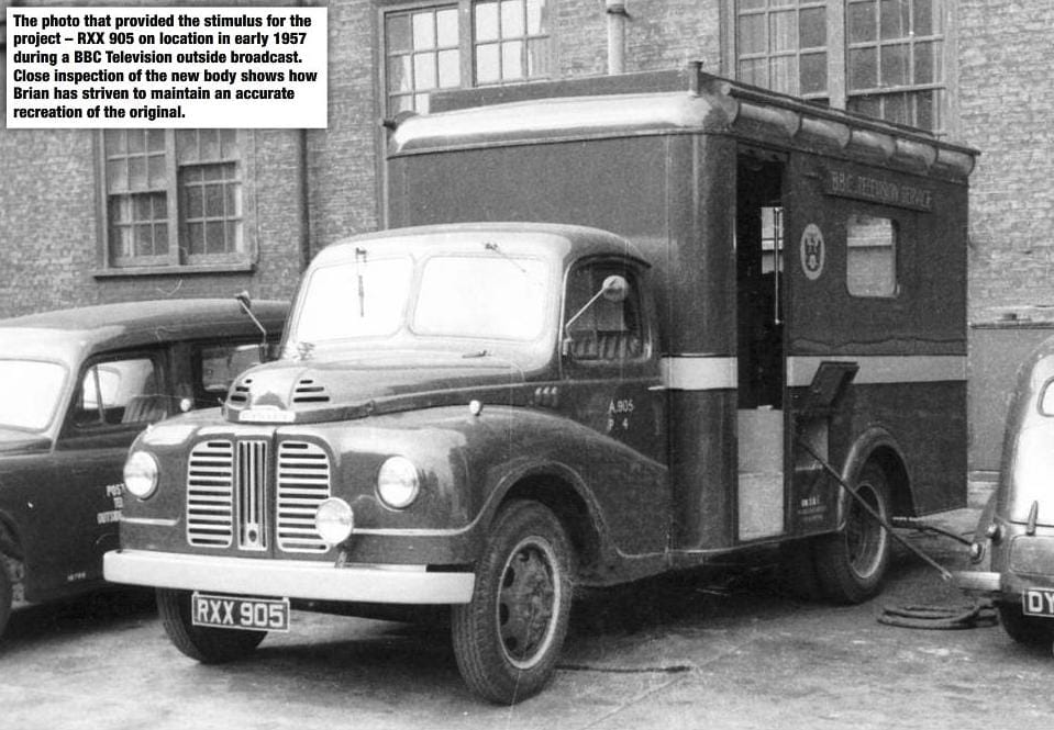 Carshow Outake: 1955 Austin Loadstar BBC Outside Broadcast Van - Smile, You're On Candid Camera! 4 RXX905 on BBC active service