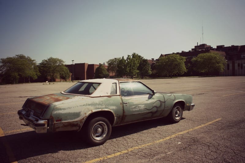(first posted 6/6/2015)    This ’77 Cutlass Supreme, photographed in the parking lot of Flint Central High School, is almost like one of my Cars Of A Lifetime in that many [&hellip;]