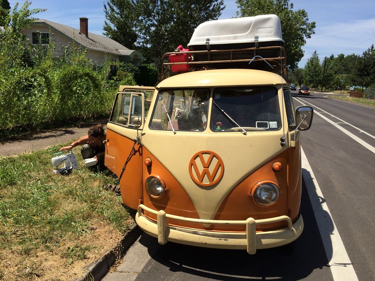 Curbside Classic: 1960 VW Bus - On The Road And On The Bus; Three Years, 40,000 Miles And Three Engines, So Far 2 CC 249 009 1200